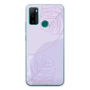 Чохол квітковий дизайн для Ulefone Note 10P (Монстера фіолетова)