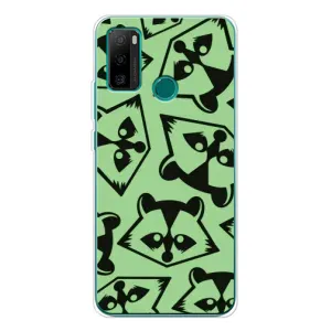 Силиконовый Чехол с Енотами на Ulefone Note 10P (Мордочки Енота)