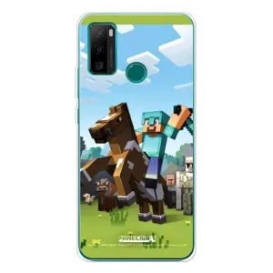 Чехлы для Ulefone Note 10P (Персонажи Майн Крафт) (На коне)