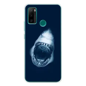 Силиконовый бампер с картинкой животных для Ulefone Note 10P (Пасть Акулы)