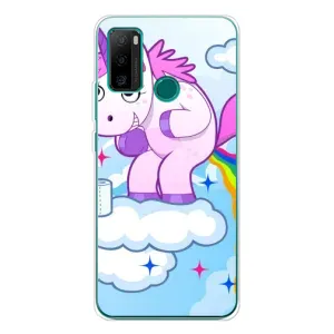 Чехол Unicorn на Ulefone Note 10P (Радуга единорожка)