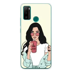 Силиконовый Чехол на Ulefone Note 10P с картинкой Стильных Девушек (С напитком)