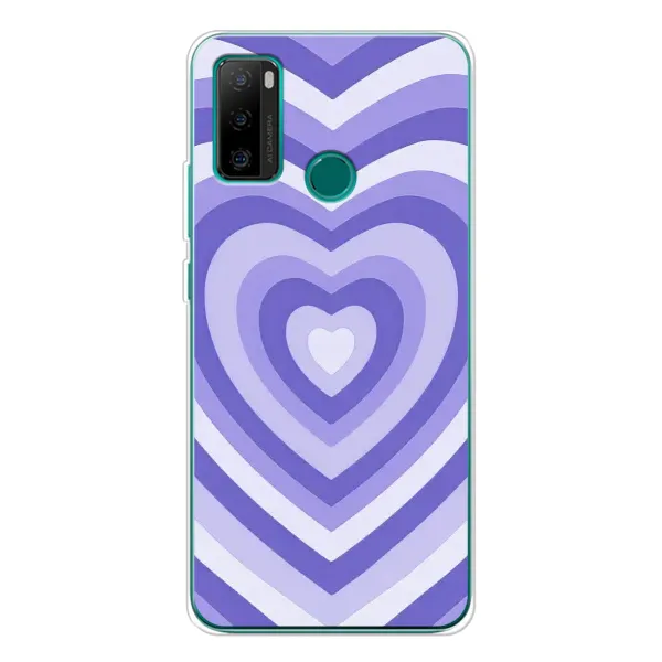 Чехол с рисунком «Сердце фиолет» для Ulefone Note 10P Чехол с рисунком «Сердце фиолет» для Ulefone Note 10P