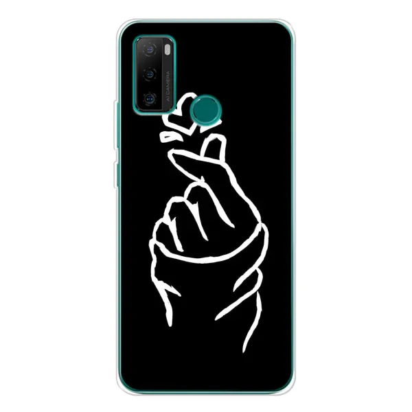 Чехол с рисунком «Сердце на черном» для Ulefone Note 10P Чехол с рисунком «Сердце на черном» для Ulefone Note 10P