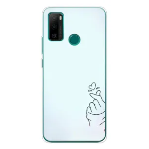 Чехлы (Знак сердечка) на Ulefone Note 10P (Сердце на голубом)