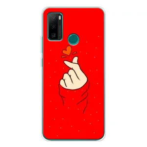 Чехлы (Знак сердечка) на Ulefone Note 10P (Сердце на красном)
