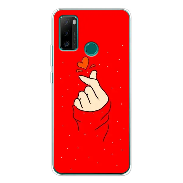 Чехол с рисунком «Сердце на красном» для Ulefone Note 10P Чехол с рисунком «Сердце на красном» для Ulefone Note 10P