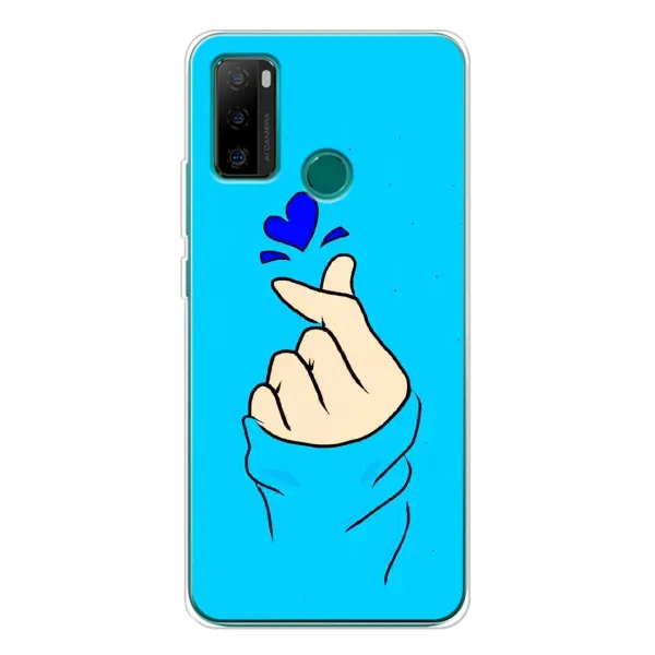 Чехол с рисунком «Сердце на синем» для Ulefone Note 10P Чехол с рисунком «Сердце на синем» для Ulefone Note 10P