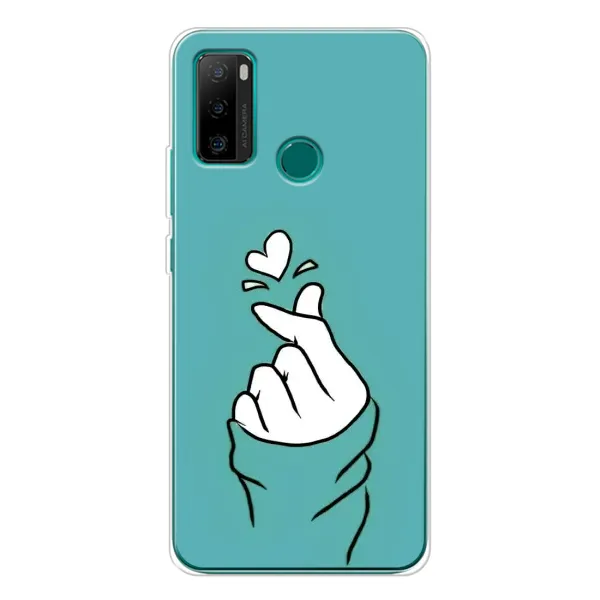 Чехол с рисунком «Сердечко на бирюзовом» для Ulefone Note 10P Чехол с рисунком «Сердечко на бирюзовом» для Ulefone Note 10P