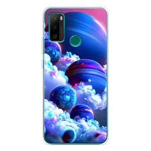 Чехол с рисунком «Синие планеты» для Ulefone Note 10P