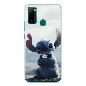 Чехол с рисунком «Стич с цветочком» для Ulefone Note 10P