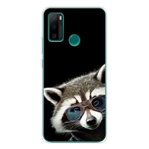 Силиконовый Чехол с Енотами на Ulefone Note 10P (Стильный Енот)