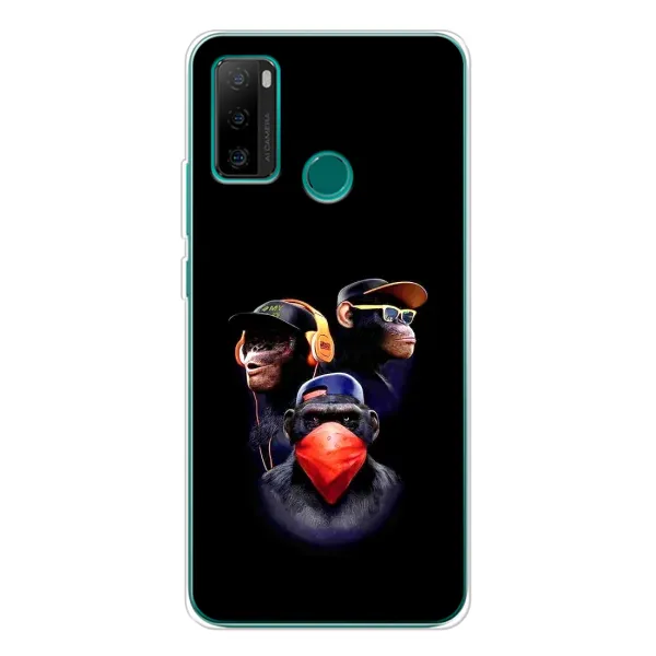 Чехол с рисунком «Три обезьяны» для Ulefone Note 10P