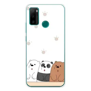 Чехлы с изображением разных животных для Ulefone Note 10P (Удивленные медвеженки)