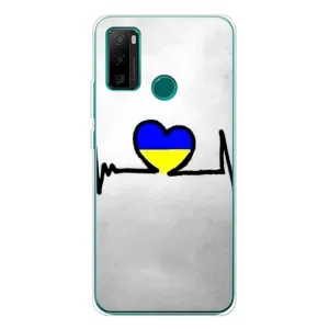 Силиконовый Чехол на Ulefone Note 10P (Я-Украина) (Украинская кардиограмма)