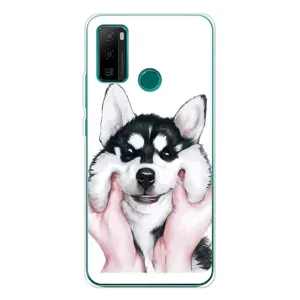 Бампер для Ulefone Note 10P с картинкой "Песики" (Собака Хаски)