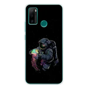 Силіконовый Чохол з принтом "Космонавти" на Ulefone Note 10P (В руках земля)