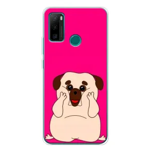 Чехол (ТПУ) Милые собачки для Ulefone Note 10P (Веселый Мопсик)