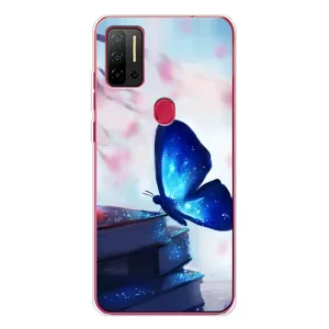 Силіконовий бампер з картинкою звірів для Ulefone Note 11P (Метелик синій)