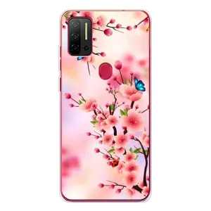 Чехол с принтом САКУРЫ на Ulefone Note 11P (Бабочки на сакуре)
