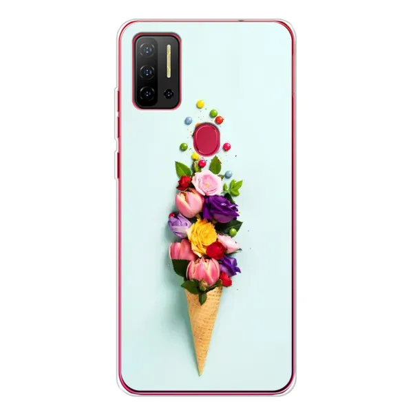 Чехол с рисунком «Цветок-мороженное» для Ulefone Note 11P