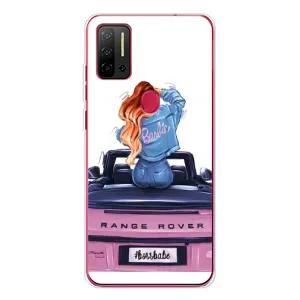 Силіконовый Чохол на Ulefone Note 11P з картинкой Модных девушек (Дівчина на машині)