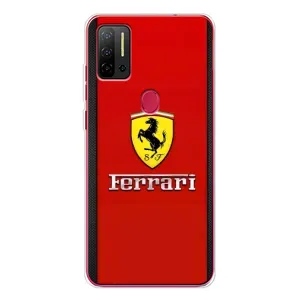 Силиконовый бампер с картинкой машины на Ulefone Note 11P (Ferrari Logo)