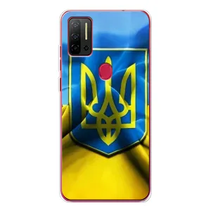 Чехол с картинкой (Патриотический ГЕРБ) на Ulefone Note 11P (Герб и Флаг Украины)