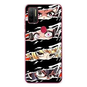 Силиконовые чехлы с глазами Anime для Ноте 11П (Глаза на чорном)