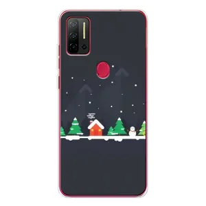 Силиконовый бампер на рождество для Ulefone Note 11P (Город зимний)