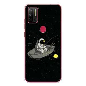 Силиконовый Чехол с принтом "Космонавты" на Ulefone Note 11P (Космонавт на рыбалке)
