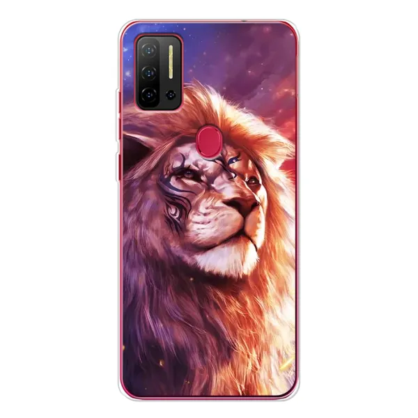 Чехол с рисунком «Красочный ЛЕВ» для Ulefone Note 11P