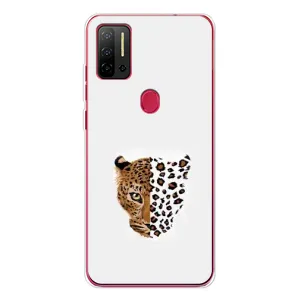 Чехол с леопардовым принтом на Ulefone Note 11P (Леопард на белом)