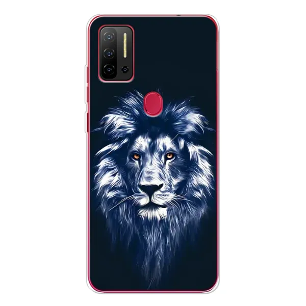 Чехол с рисунком «Лев - синий» для Ulefone Note 11P