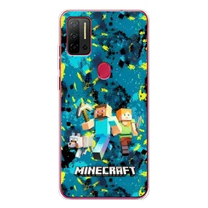 Чехлы для Ulefone Note 11P (Персонажи Майн Крафт) (Майнкрафт)