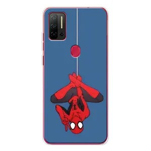 Чехол Супергерой Человека Паука на Ulefone Note 11P (На паутине)
