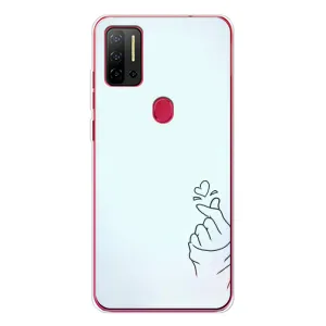 Чехлы (Знак сердечка) на Ulefone Note 11P (Сердце на голубом)