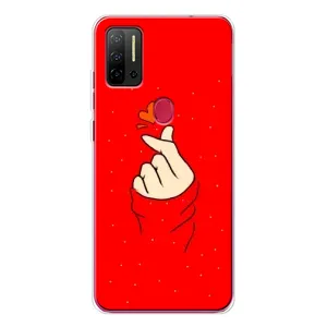 Чехлы (Знак сердечка) на Ulefone Note 11P (Сердце на красном)