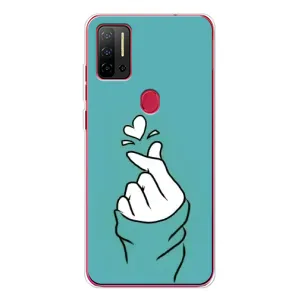 Чехлы (Знак сердечка) на Ulefone Note 11P (Сердечко на бирюзовом)