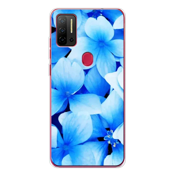 Чехол с рисунком «Синие цветы» для Ulefone Note 11P