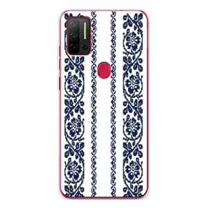 Силиконовый Чехол на Ulefone Note 11P с картинкой Вышиванки (Синяя вышиванка)