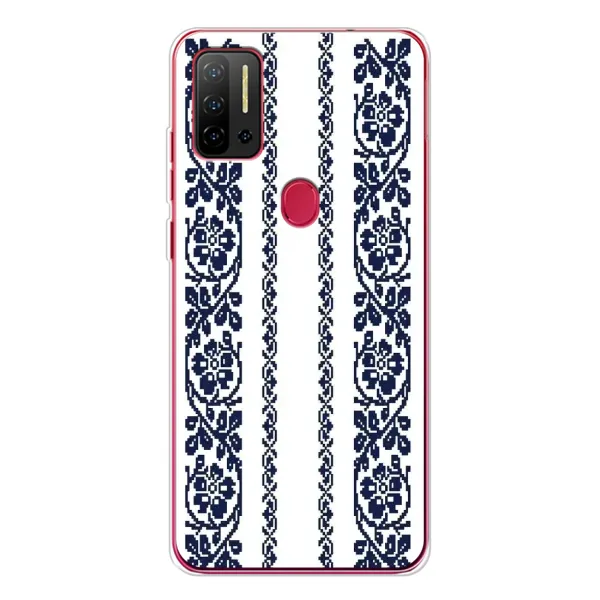 Чехол с рисунком «Синяя вышиванка» для Ulefone Note 11P
