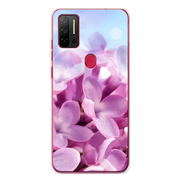 Чехол с рисунком «Сиреневые цветы» для Ulefone Note 11P