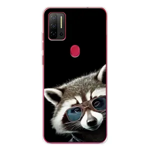 Силіконовий Чохол з Энотами на Ulefone Note 11P (Стильний Єнот)
