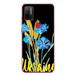 Чехол на Ulefone Note 11P Украинский дизайн (Ukraine в цветочках)