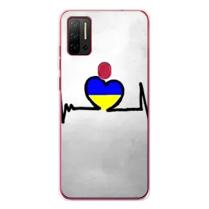 Силиконовый Чехол на Ulefone Note 11P (Я-Украина) (Украинская кардиограмма)