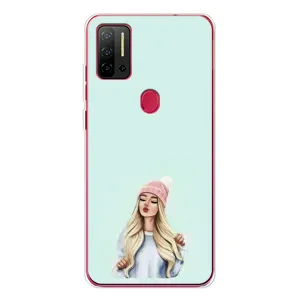 Силіконовый Чохол на Ulefone Note 11P з картинкой Модных девушек (В шапці)