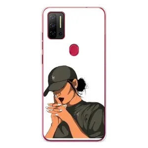 Силіконовый Чохол на Ulefone Note 11P з картинкой Модных девушек (У зеленому)
