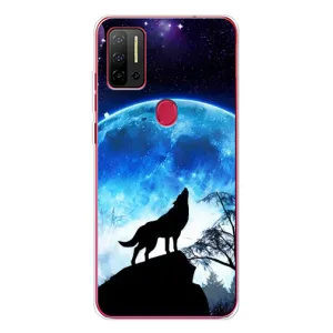 Чохол з Вовком на Ulefone Note 11P (Виє на місяць)