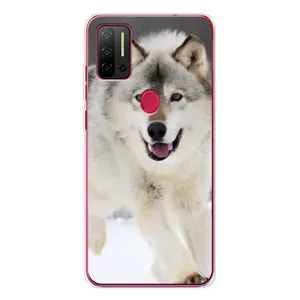 Чохол з Вовком на Ulefone Note 11P (Вовк біжить по снігу)